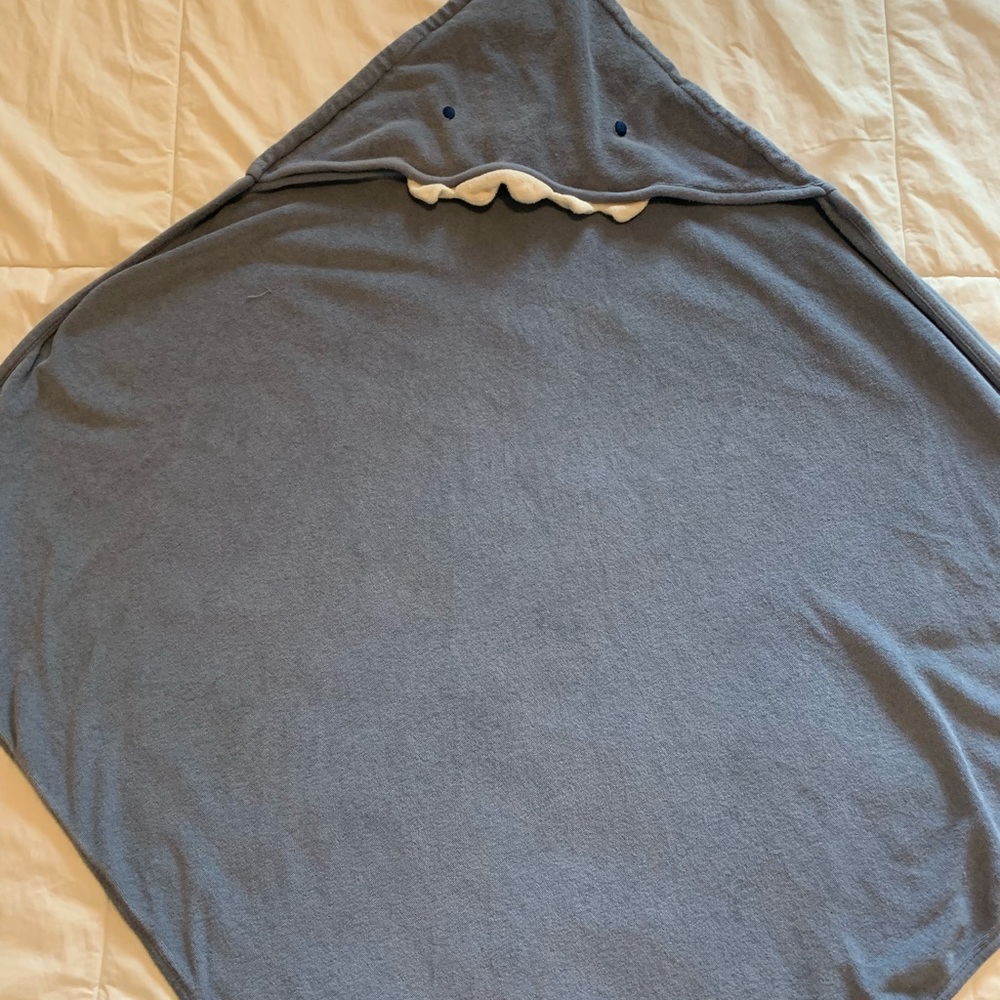Carter's Blue Shark Hooded Bath Towel